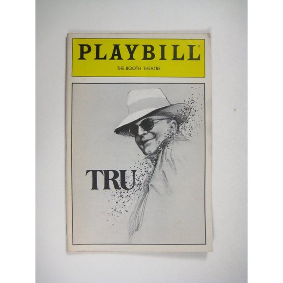 Other - TRU Playbill 1990 Booth Theatre Truman Capote Allen Robert Morse Broadway